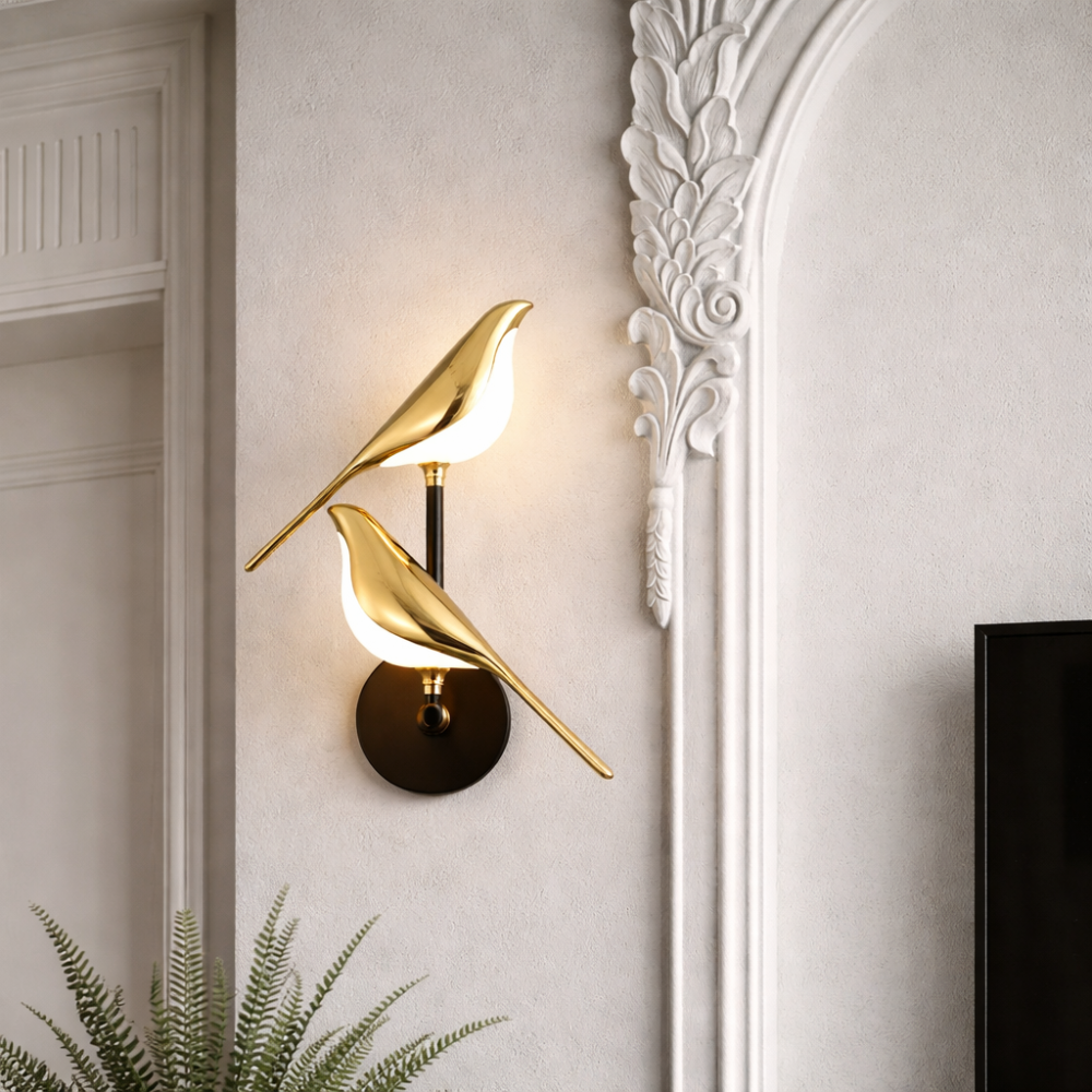 Gold Bird LED Wall Light