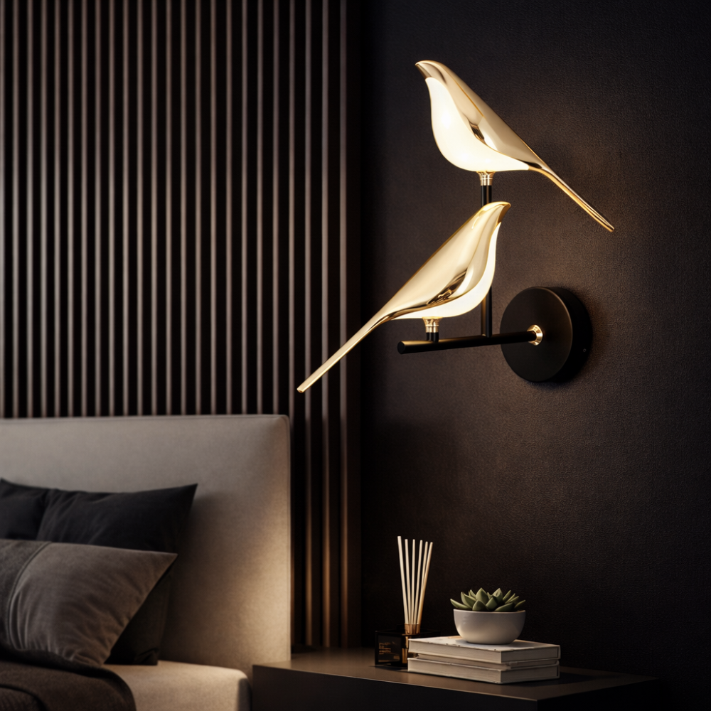 Gold Bird LED Wall Light