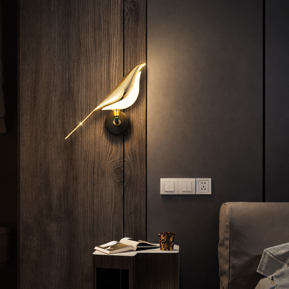 Gold Bird LED Wall Light