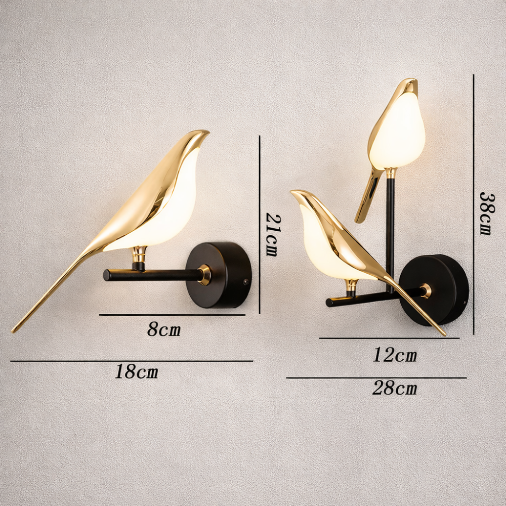 Gold Bird LED Wall Light